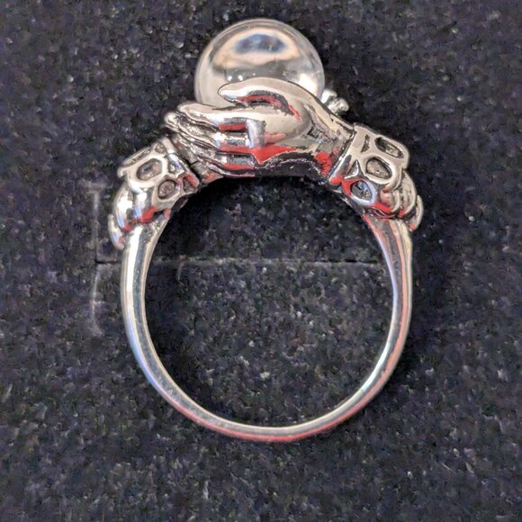 New! Size 9.5 Crystal Ball Ring - Picture 2 of 2